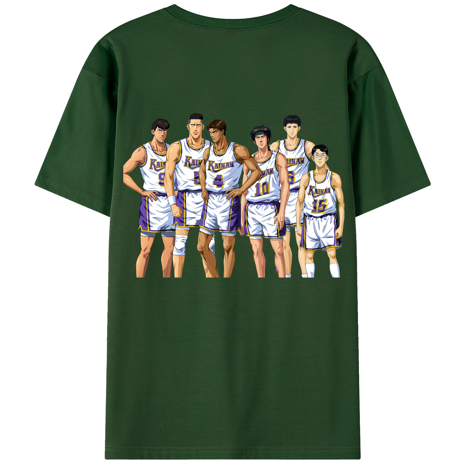 SLAM DUNK／スラムダンク 綿100％半袖Tシャツ（背面プリント）